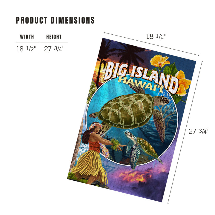 Big Island, Hawaii, Big Island Montage, 1000 Piece Jigsaw Puzzle