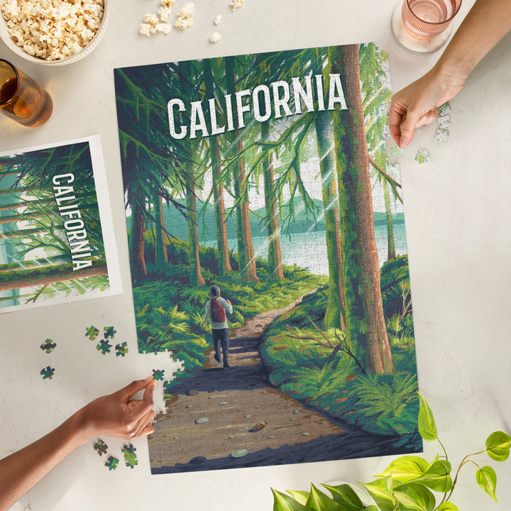 California, Walk In The Woods, Day Hike, 1000 Piece Jigsaw Puzzle