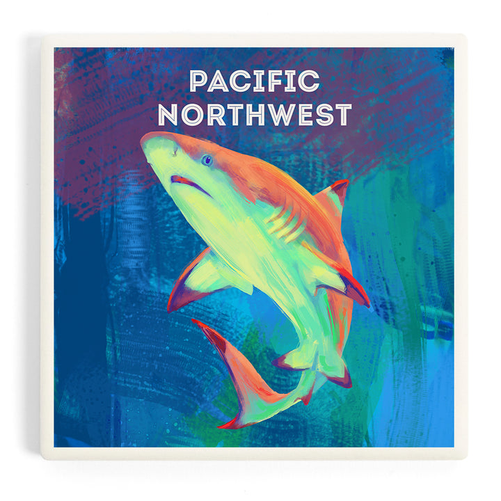 Pacific Northwest, Vivid, Blacktip Shark, Coasters