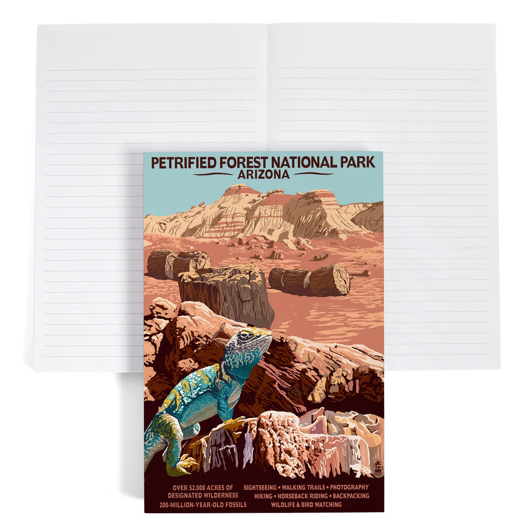Lined 6x9 Journal, Petrified Forest National Park, Arizona, Lay Flat, 193 Pages, FSC paper