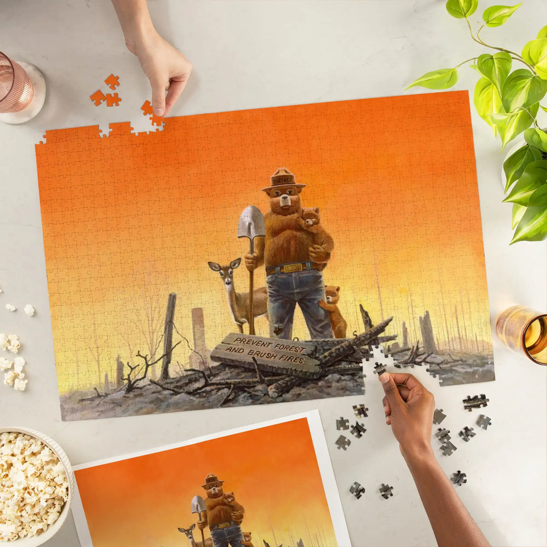 Smokey Bear, Why?, Prevent Forest and Brush Fires, Jigsaw Puzzle