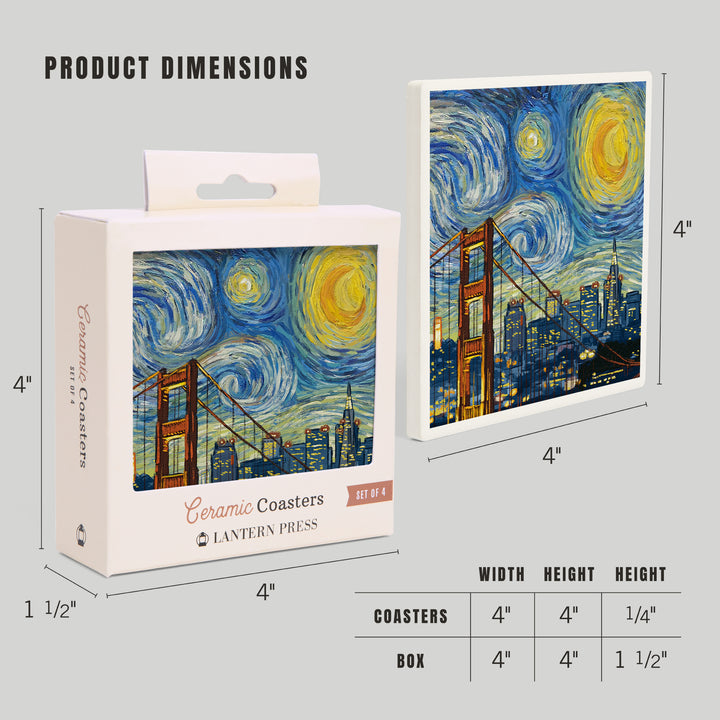 San Francisco, California, Starry Night City Series, Coasters
