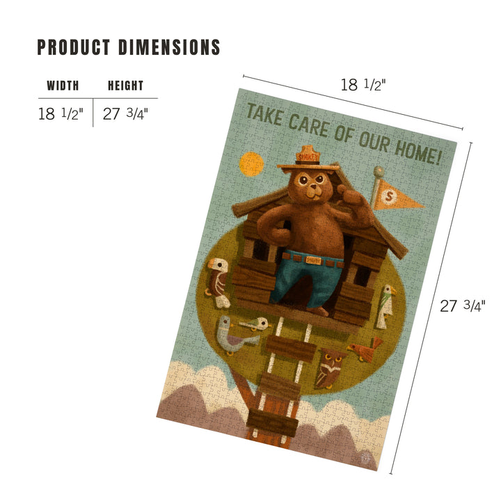 Smokey Bear, Treehouse, Officially Licensed, Jigsaw Puzzle