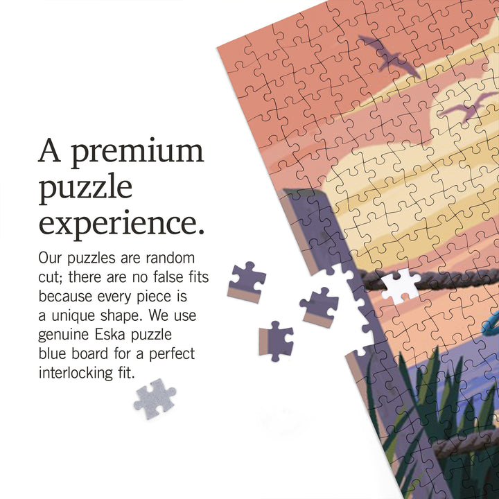 Ocean City, New Jersey, Painterly, The Beach Is Calling, Beach Bikes, 1000 Piece Jigsaw Puzzle