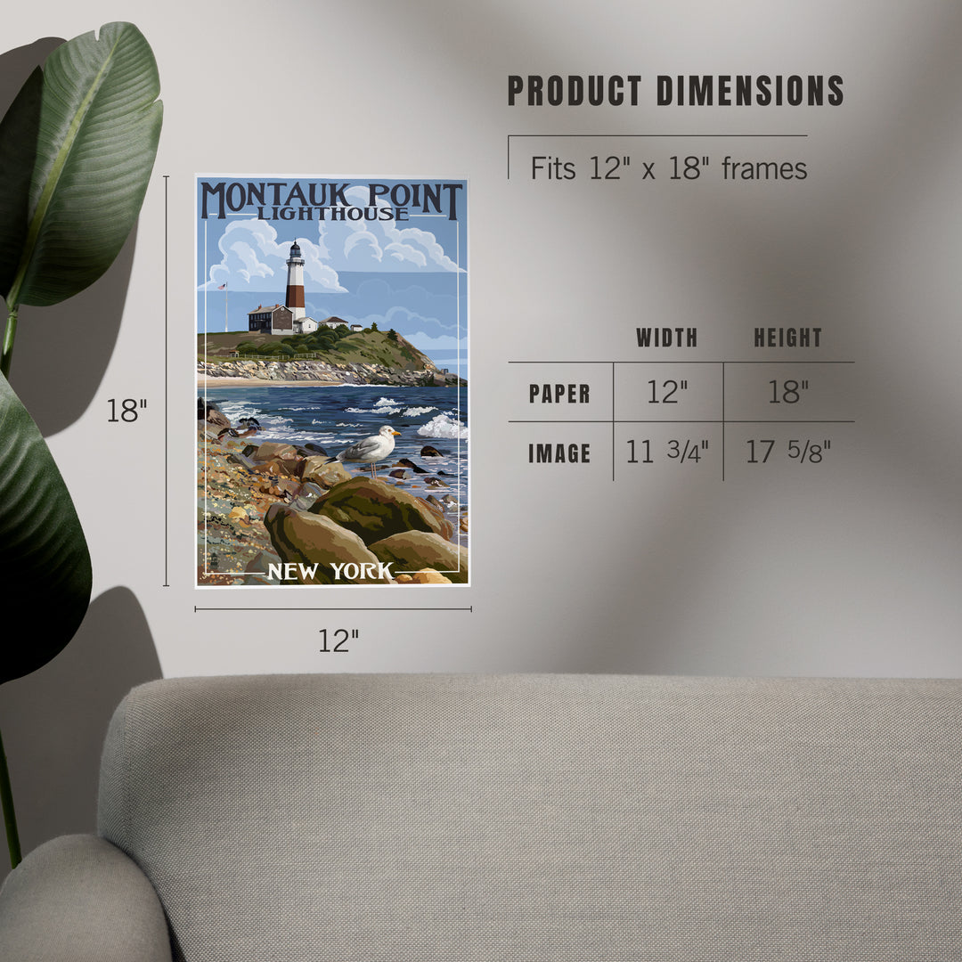 Montauk Point Lighthouse, New York, Art & Giclee Prints