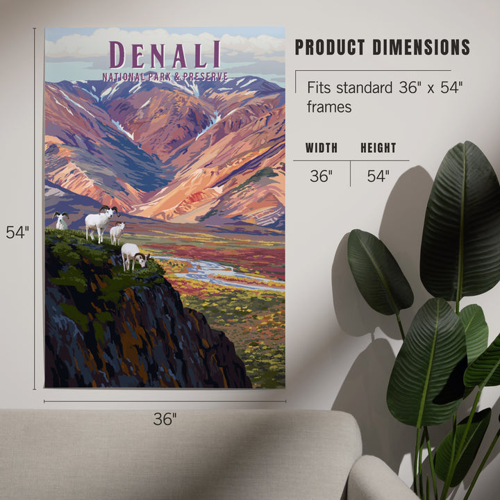 Denali National Park, Alaska, Painterly National Park Series, Art & Giclee Prints