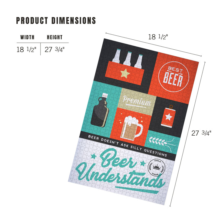 Beer Understands, Collage, Beer Sentiment, Jigsaw Puzzle