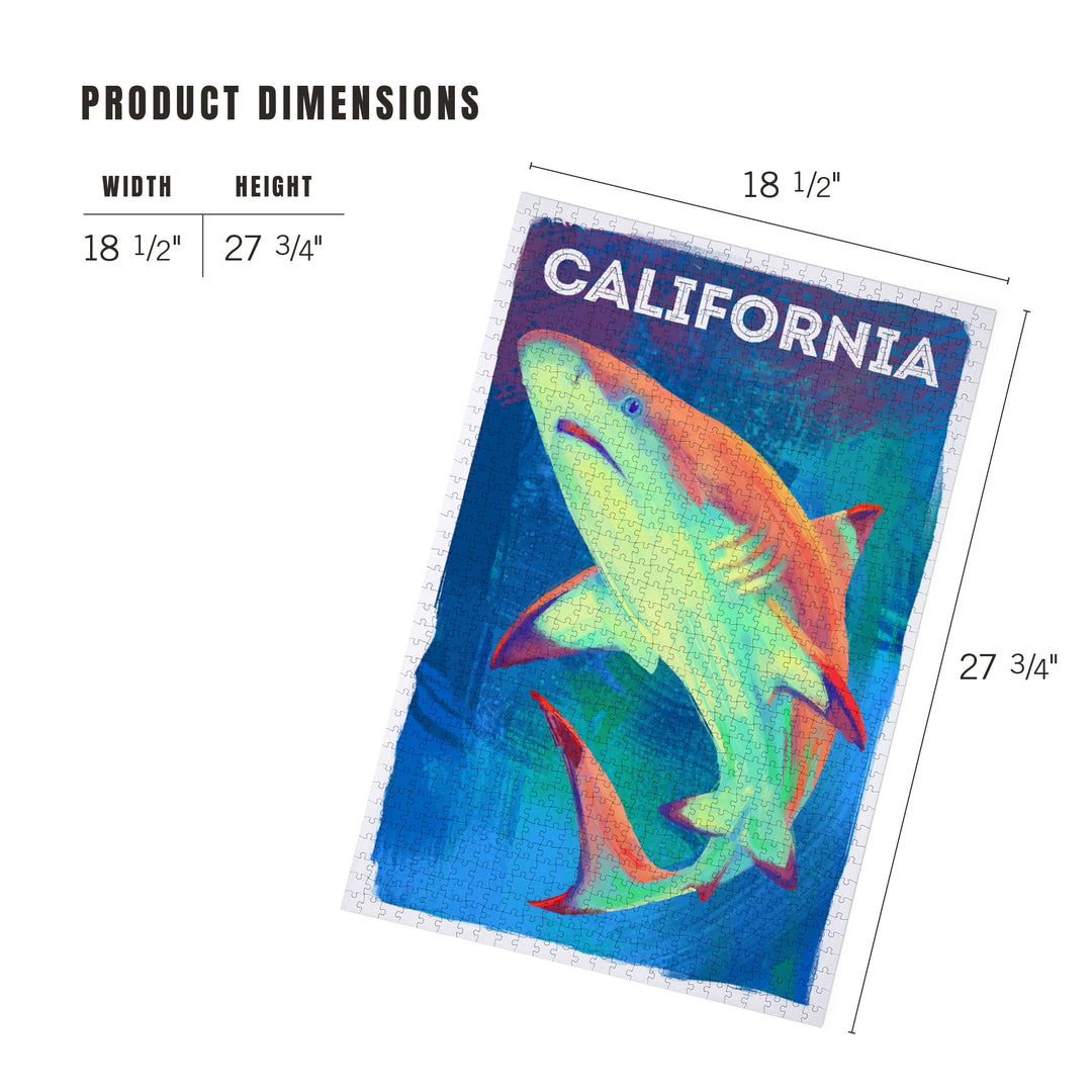 California, Vivid, Blacktip Shark, 1000 Piece Jigsaw Puzzle