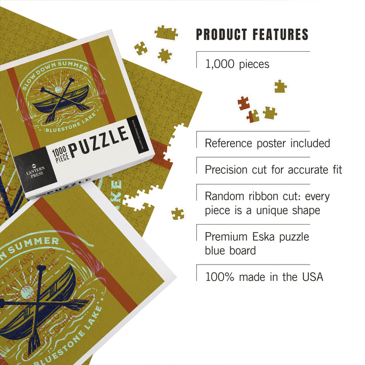 Bluestone Lake, WV, Lake Life Series, Slow Down Summer, 1000 Piece Jigsaw Puzzle