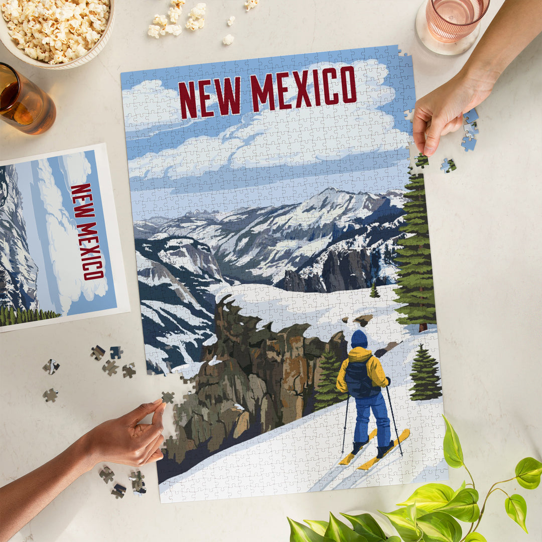 New Mexico, Painterly, Enjoy The View, 1000 Piece Jigsaw Puzzle