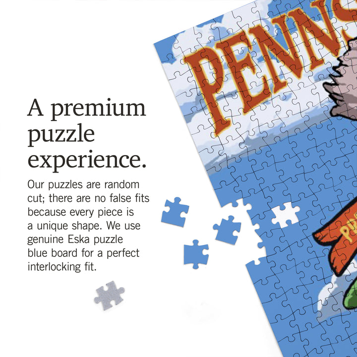 Erie, Pennsylvania, Destination Signpost, 1000 Piece Jigsaw Puzzle