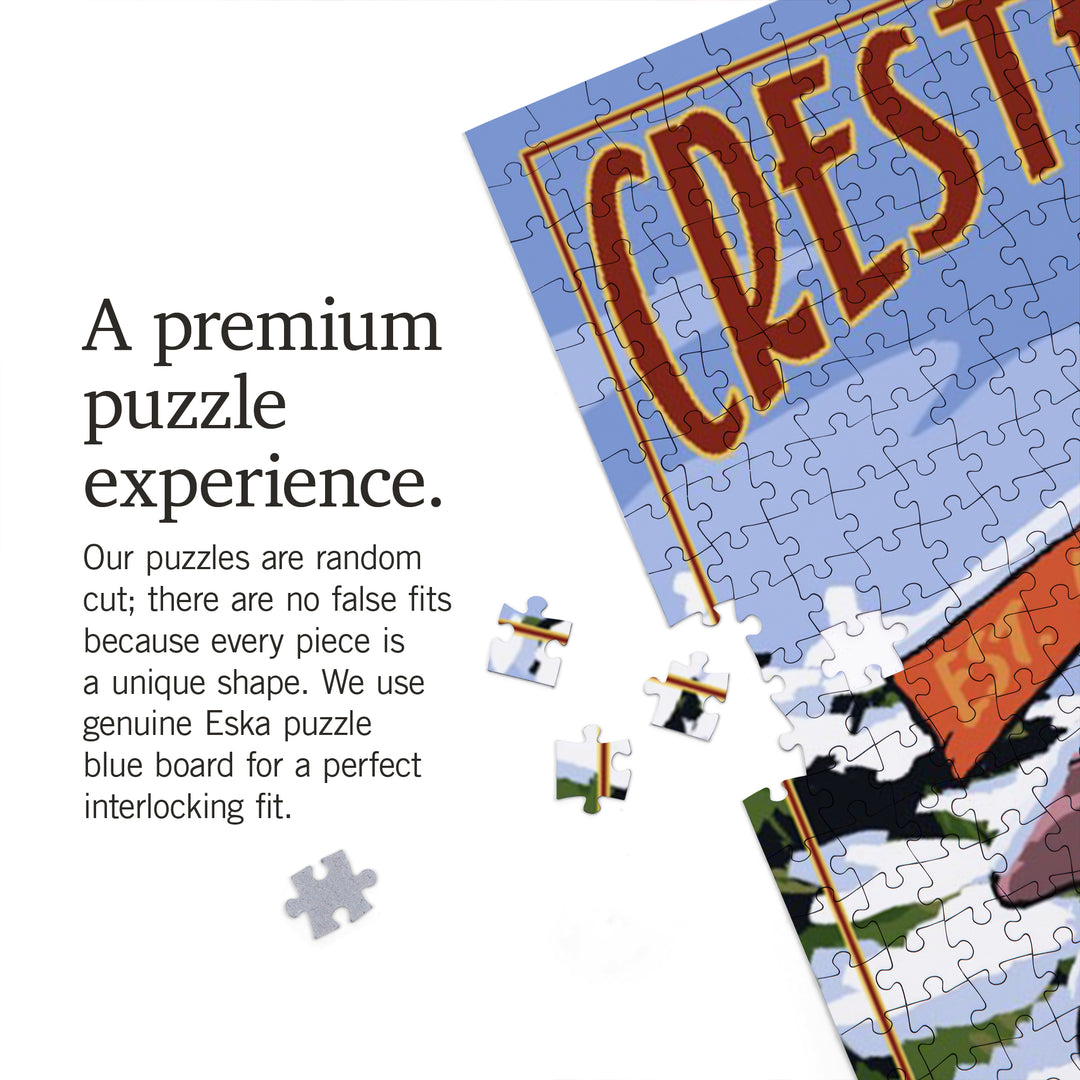 Crested Butte, Colorado, Ski Sign Destinations, Jigsaw Puzzle