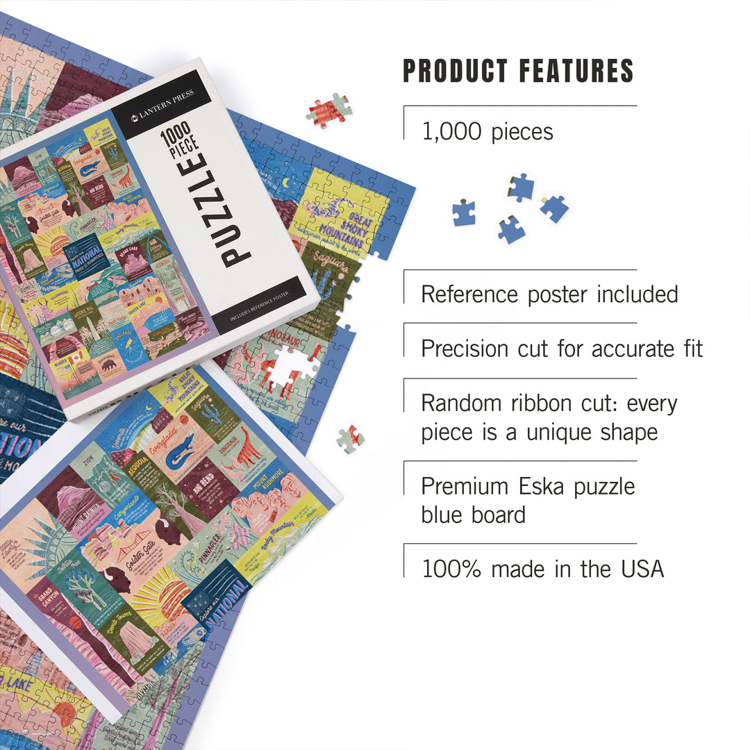 Explore Our National Parks and Monuments, Pastel, Jigsaw Puzzle