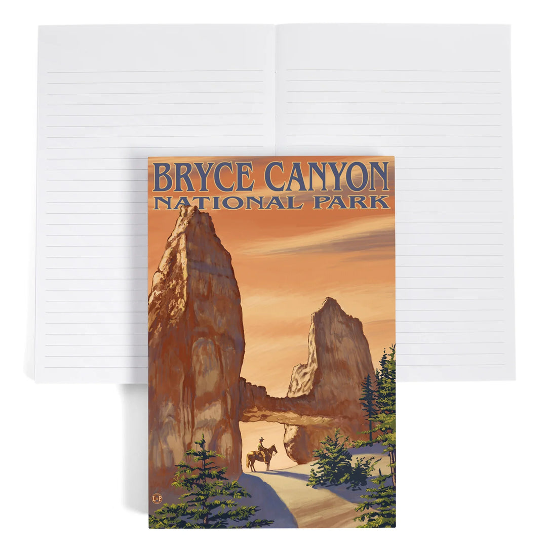 Lined 6x9 Journal, Bryce Canyon National Park, Utah, Tower Bridge, Painterly Series, Lay Flat, 193 Pages, FSC paper