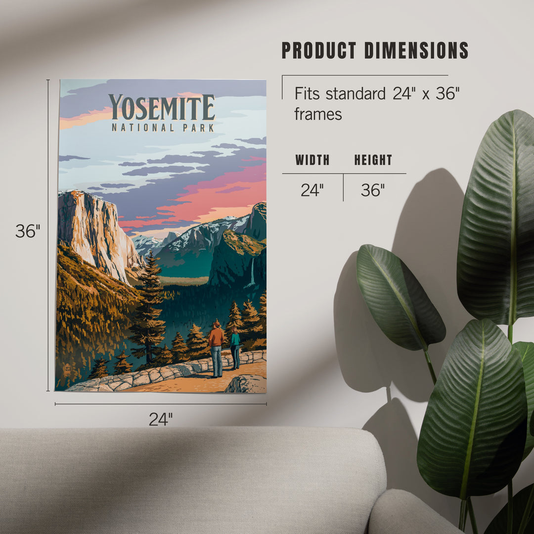Yosemite National Park, California, Painterly National Park Series, Art & Giclee Prints