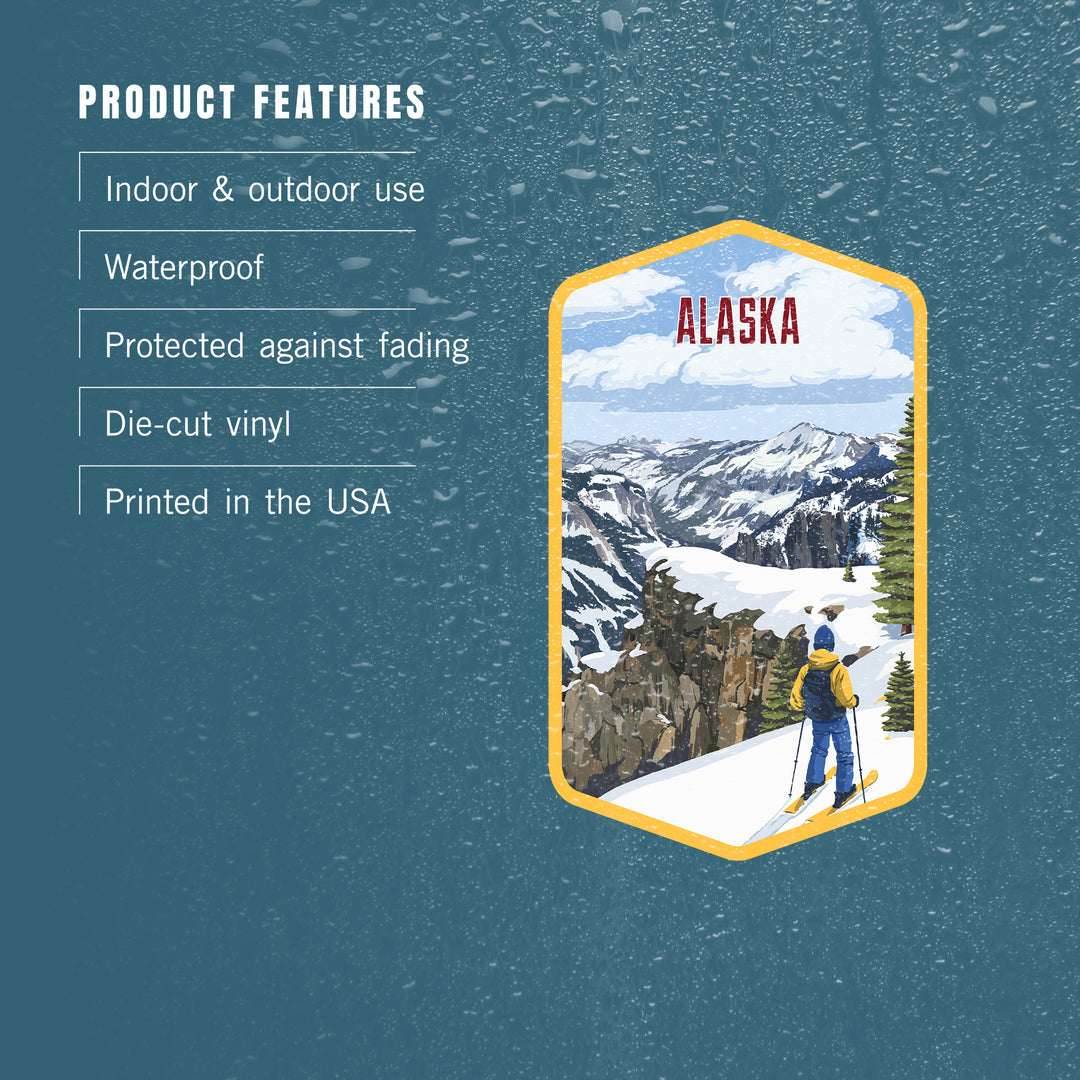 Alaska, Painterly, Enjoy The View, Vinyl Sticker