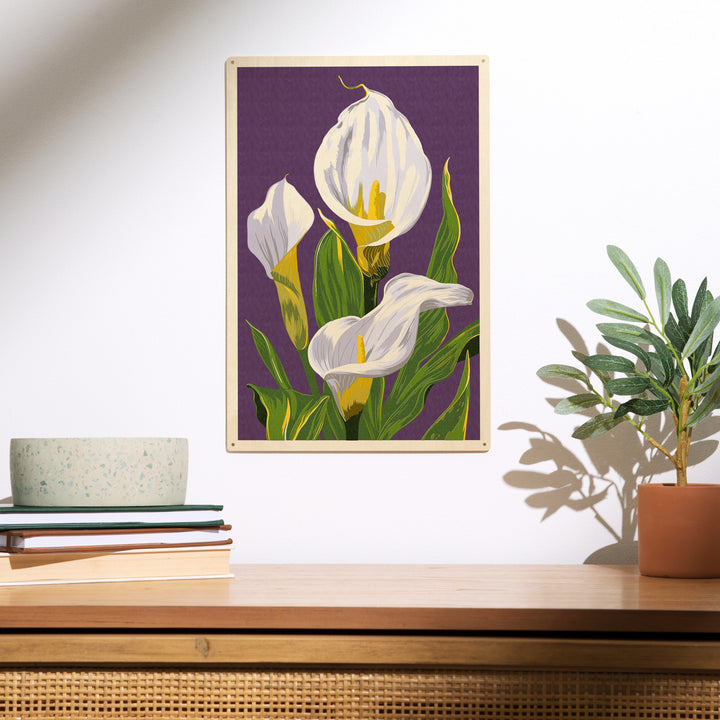 Calla Lily, Letterpress, Wood Sign and Postcards