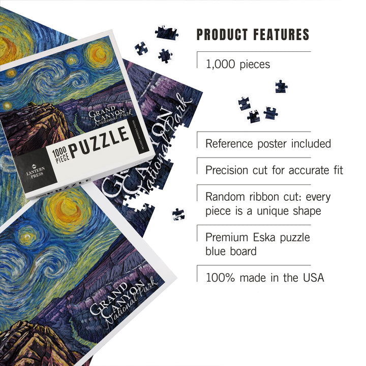 Grand Canyon National Park, Starry Night, 1000 Piece Jigsaw Puzzle