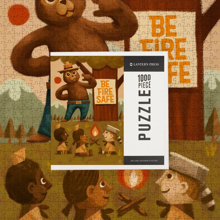 Smokey Bear, Fire Safety School, Officially Licensed, Jigsaw Puzzle