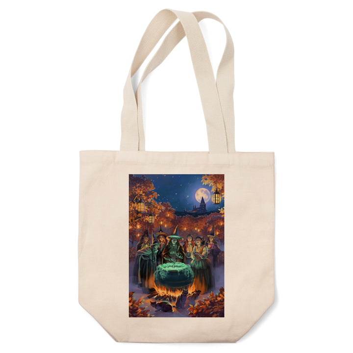 Oil Painting, Witch's Gathering, Tote Bag