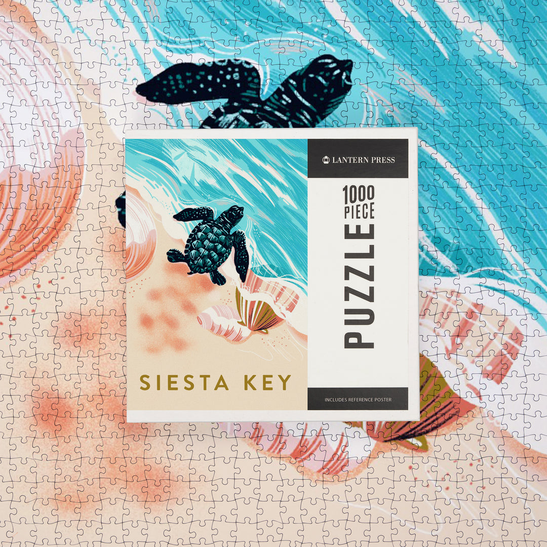 Key West, Florida, Courageous Explorer Collection, Turtle and Shells, Safely to Sea, Jigsaw Puzzle