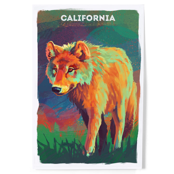 California, Vivid, Gray Wolf, Art & Giclee Prints