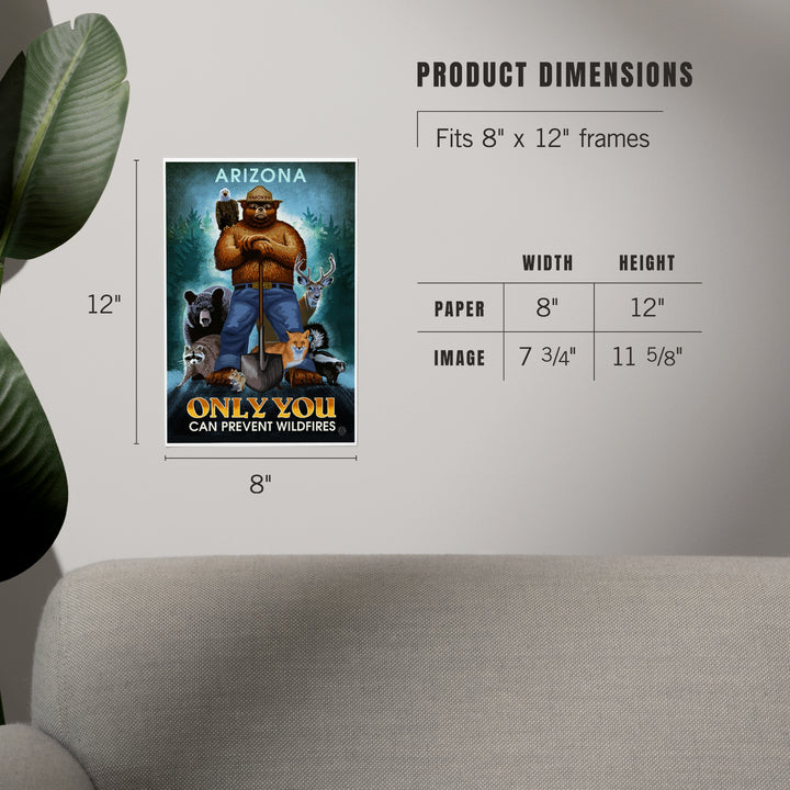 Arizona, Smokey Bear, Only You Can Prevent Wildfires, Art & Giclee Prints