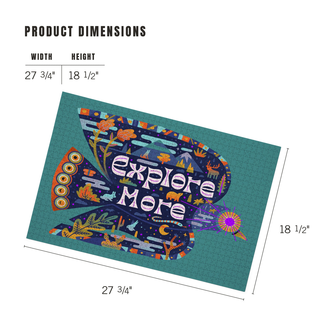 Explore More, Green, 1000 Piece Jigsaw Puzzle