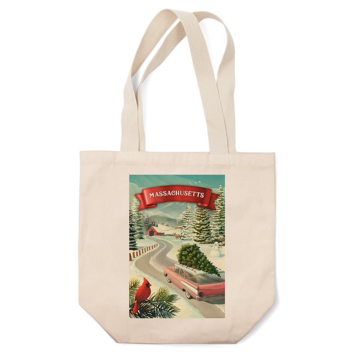 Massachusetts, Holiday Tradition, Tote Bag