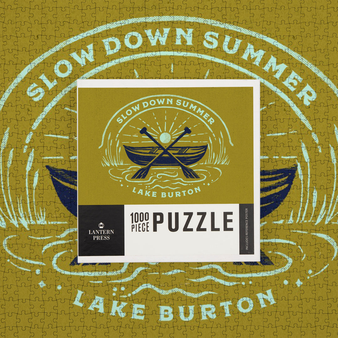 Lake Burton, Georgia, Lake Life Series, Slow Down Summer, 1000 Piece Jigsaw Puzzle
