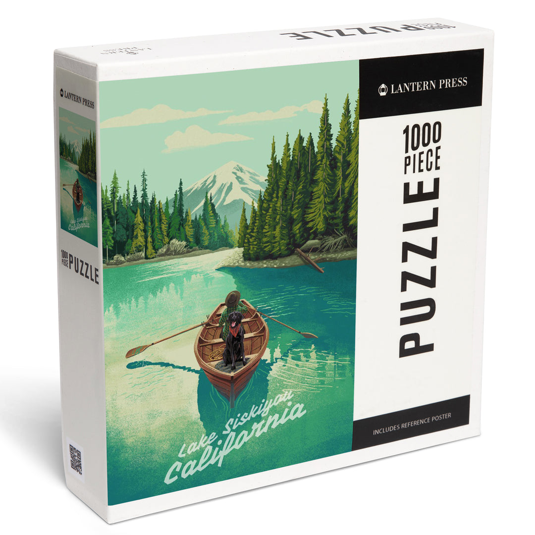 Lake Siskiyou, California, Quiet Explorer, Boating, Mountain, Jigsaw Puzzle