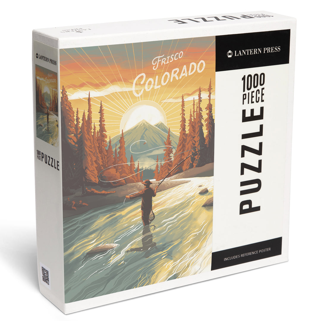 Frisco, Colorado, This is Living, Fishing with Mountain, 1000 Piece Jigsaw Puzzle