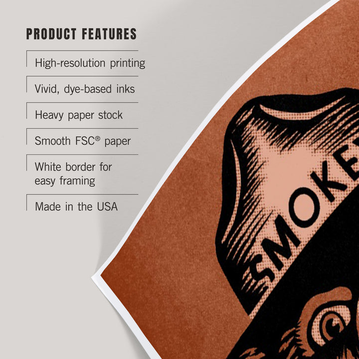 Smokey Bear, Only You, Halftone Red, Officially Licensed, Art & Giclee Prints