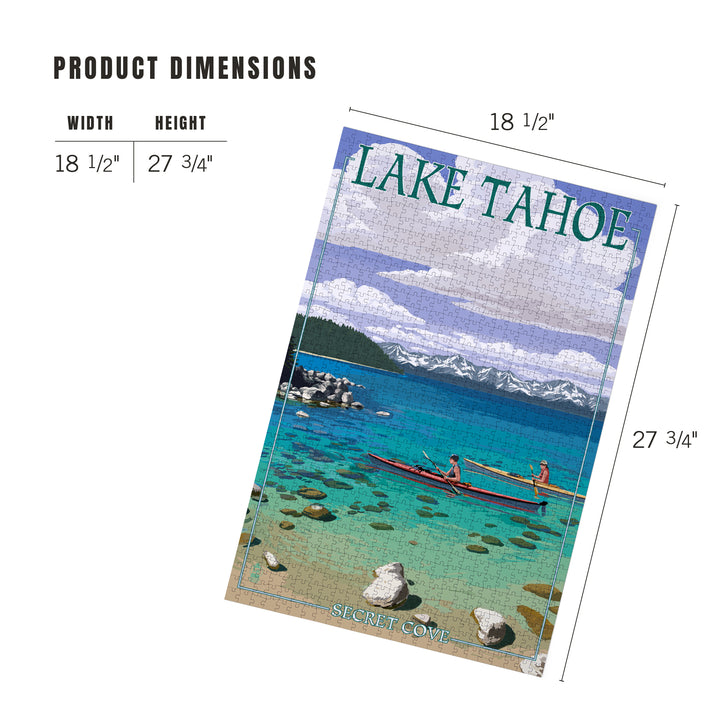 Lake Tahoe, Kayakers in Secret Cove, Jigsaw Puzzle
