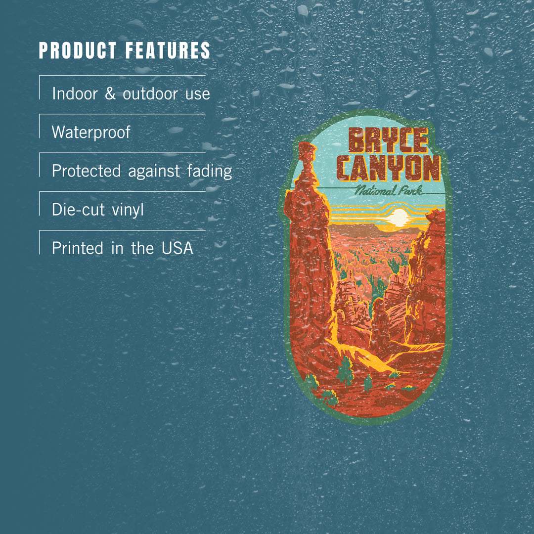 Bryce Canyon National Park, Utah, Explorer Series, Contour, Vinyl Sticker