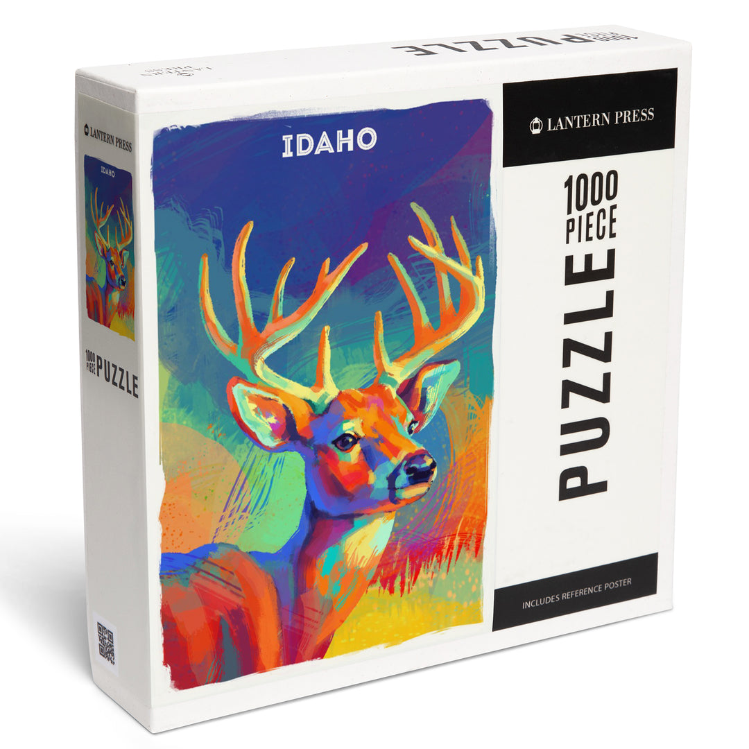 Idaho, Vivid, White Tailed Deer, 1000 Piece Jigsaw Puzzle