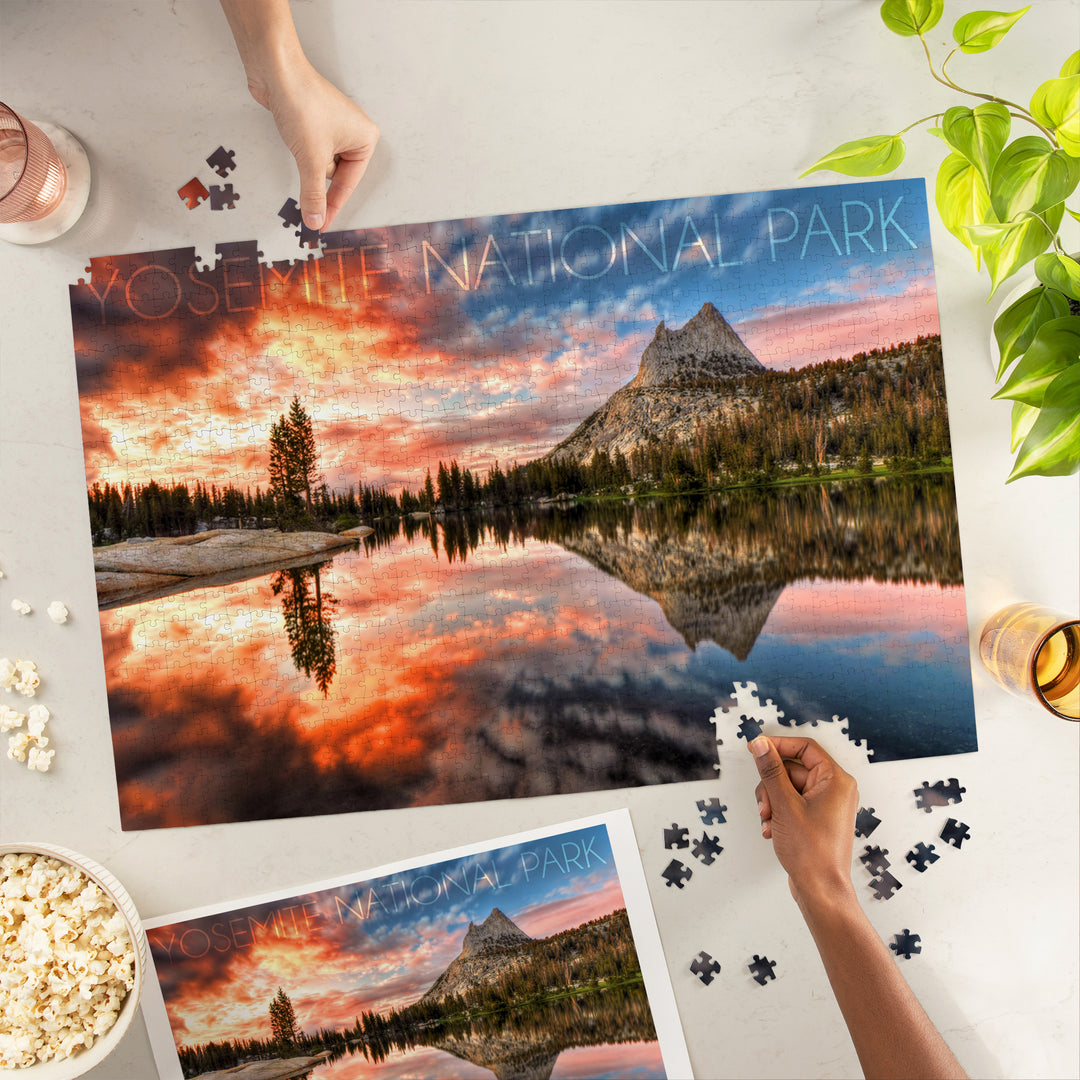 Yosemite National Park, California, Cathedral Lake, 1000 Piece Jigsaw Puzzle