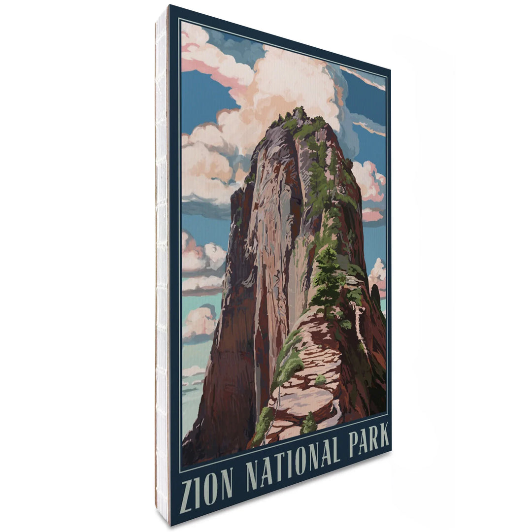 Lined 6x9 Journal, Zion National Park, Utah, Angels Landing, Lay Flat, 193 Pages, FSC paper