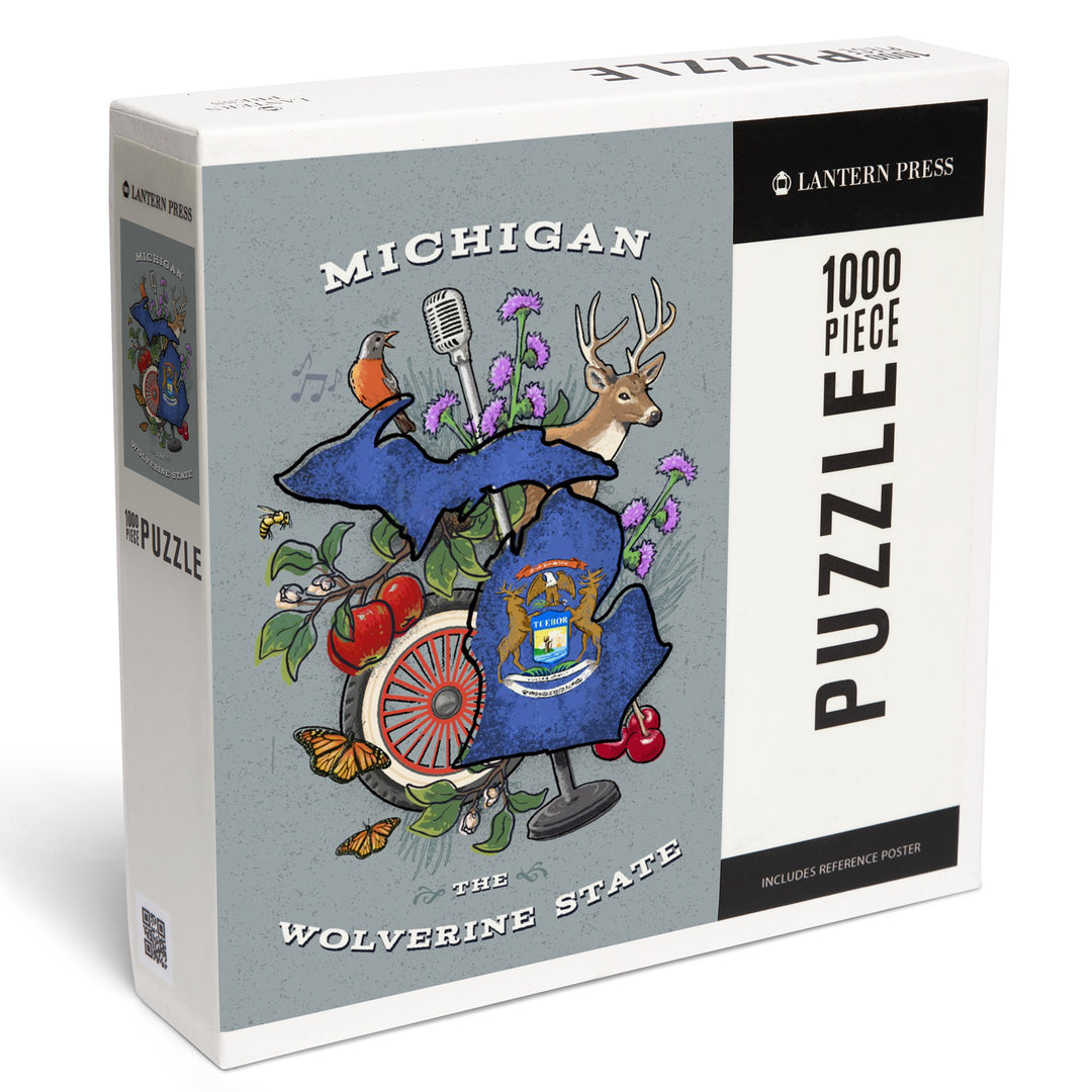 Michigan, State Treasure Trove, Jigsaw Puzzle