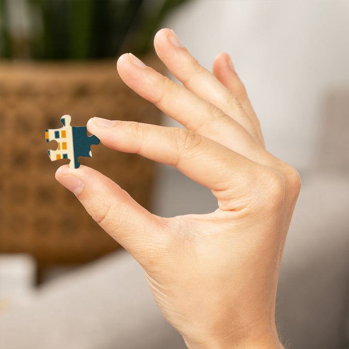 Minneapolis, Minnesota, Retro Skyline, 1000 Piece Jigsaw Puzzle