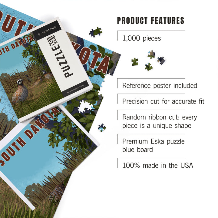 South Dakota, Pheasants, Jigsaw Puzzle