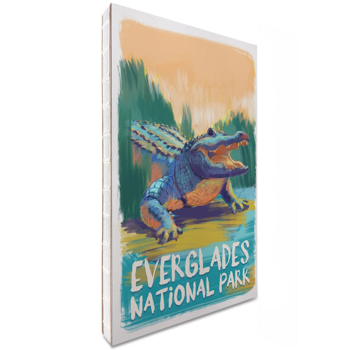 Lined 6x9 Journal, Everglades National Park, Florida, Alligator, Vivid, Lay Flat, 193 Pages, FSC paper