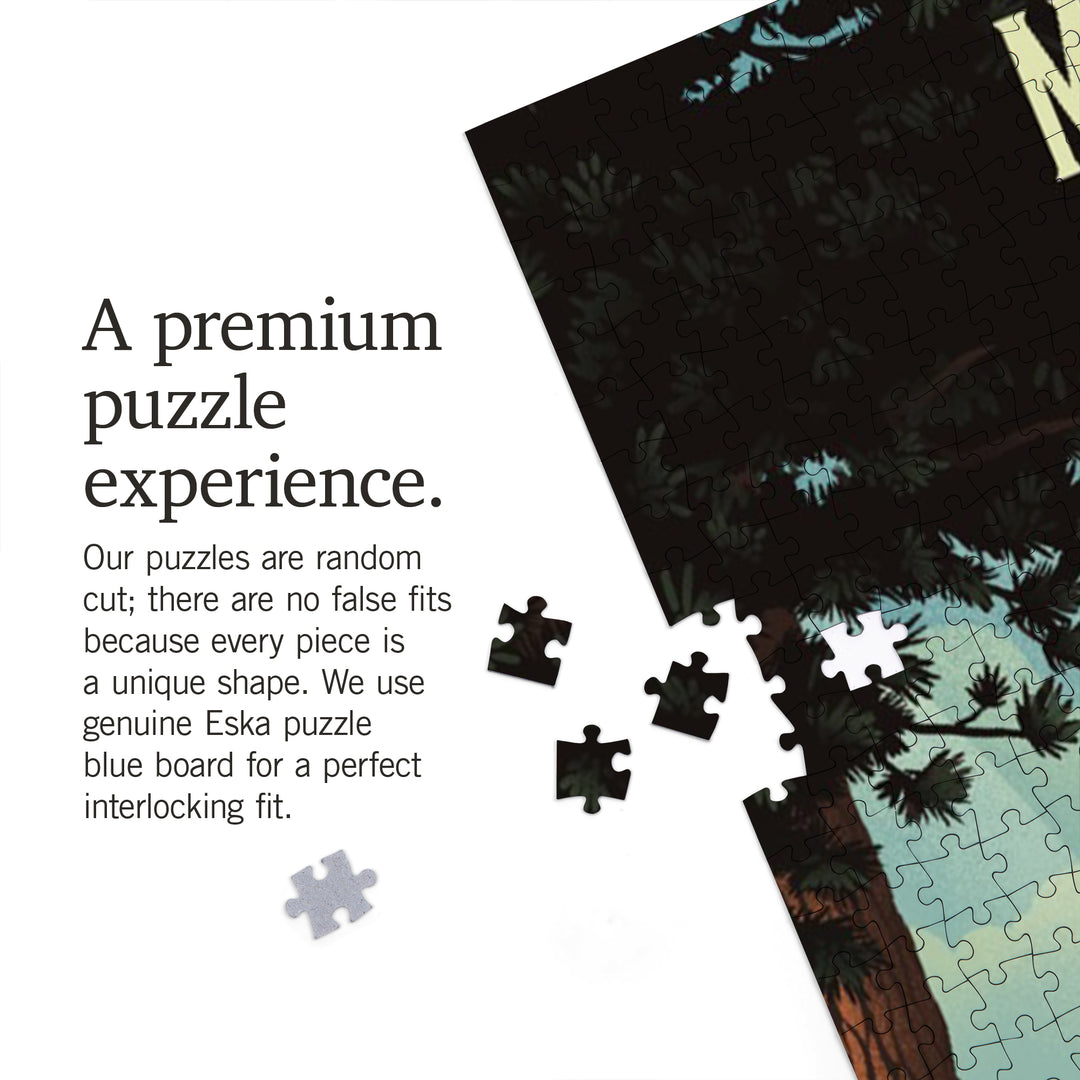 Maine, Today's Office, Coastal Series, Hammock on Beach, 1000 Piece Jigsaw Puzzle