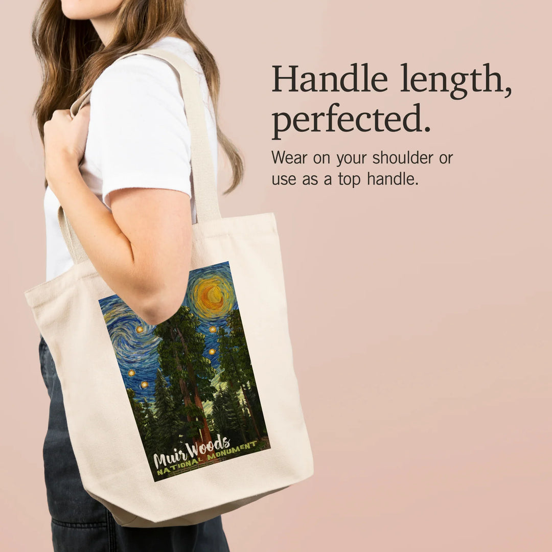 Muir Woods National Monument, California, Starry Night National Park Series, Tote Bag