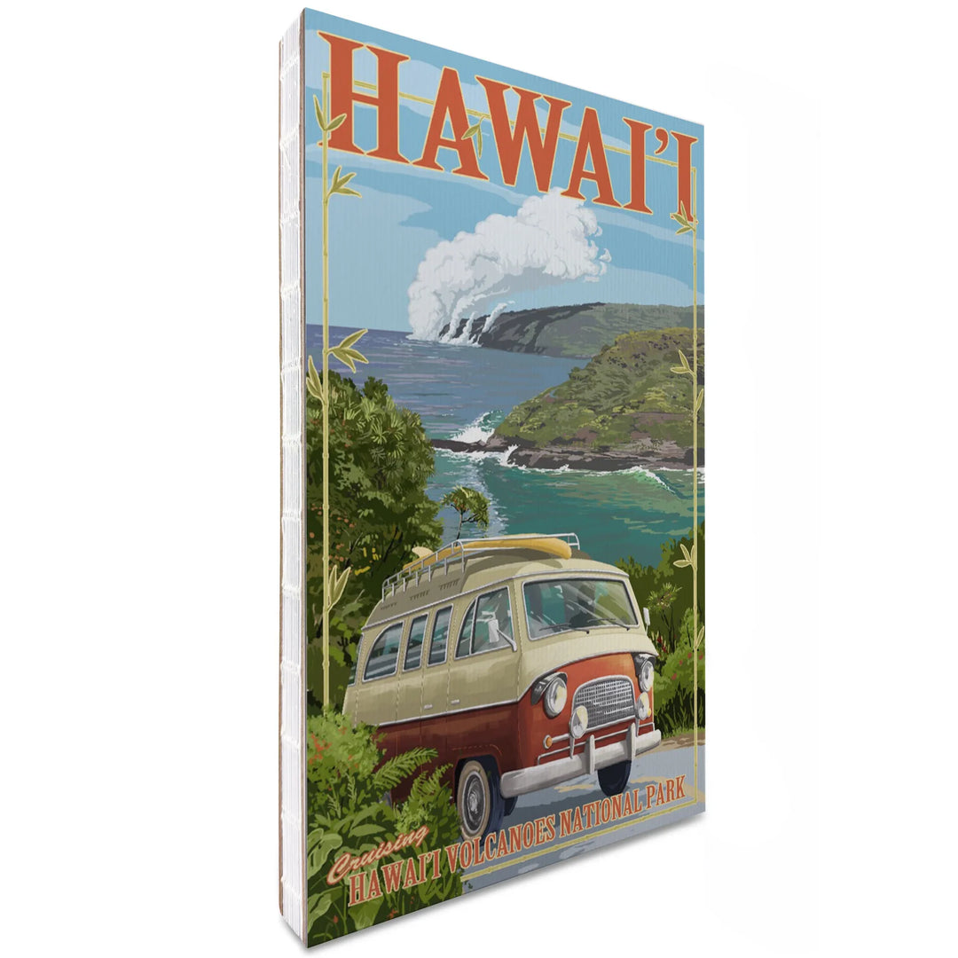 Lined 6x9 Journal, Hawaii Volcanoes National Park, Camper Van, Lay Flat, 193 Pages, FSC paper
