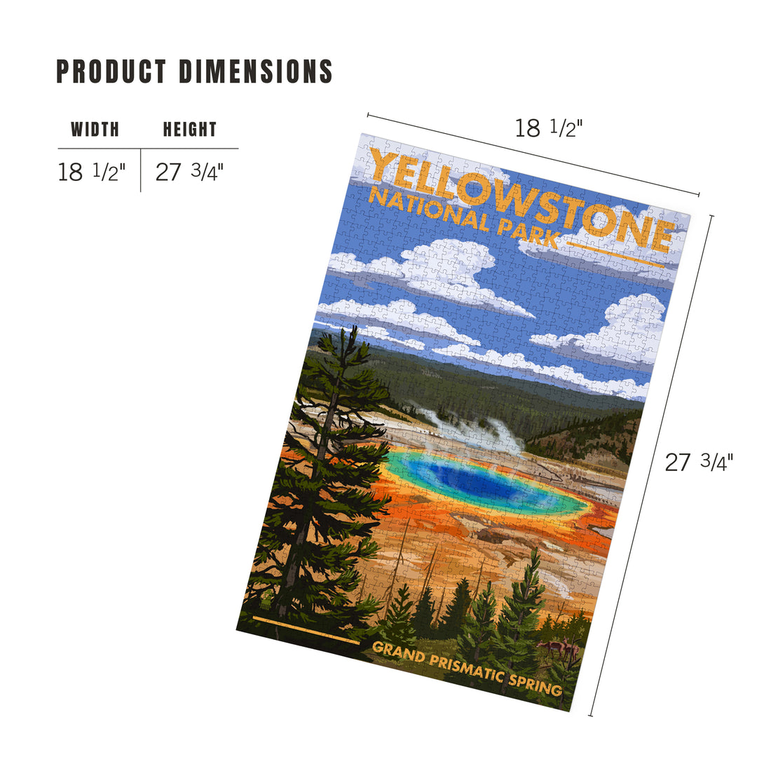 Yellowstone National Park, Grand Prismatic Spring, Jigsaw Puzzle