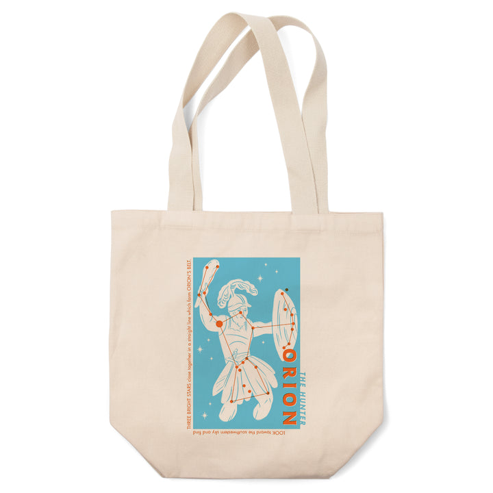 Drawings in the Stars Collection, Orion, The Hunter Constellation, Tote Bag