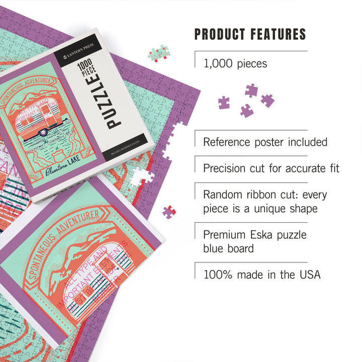 Bluestone Lake, WV, Lake Life Series, Spontaneous Adventurer, 1000 Piece Jigsaw Puzzle