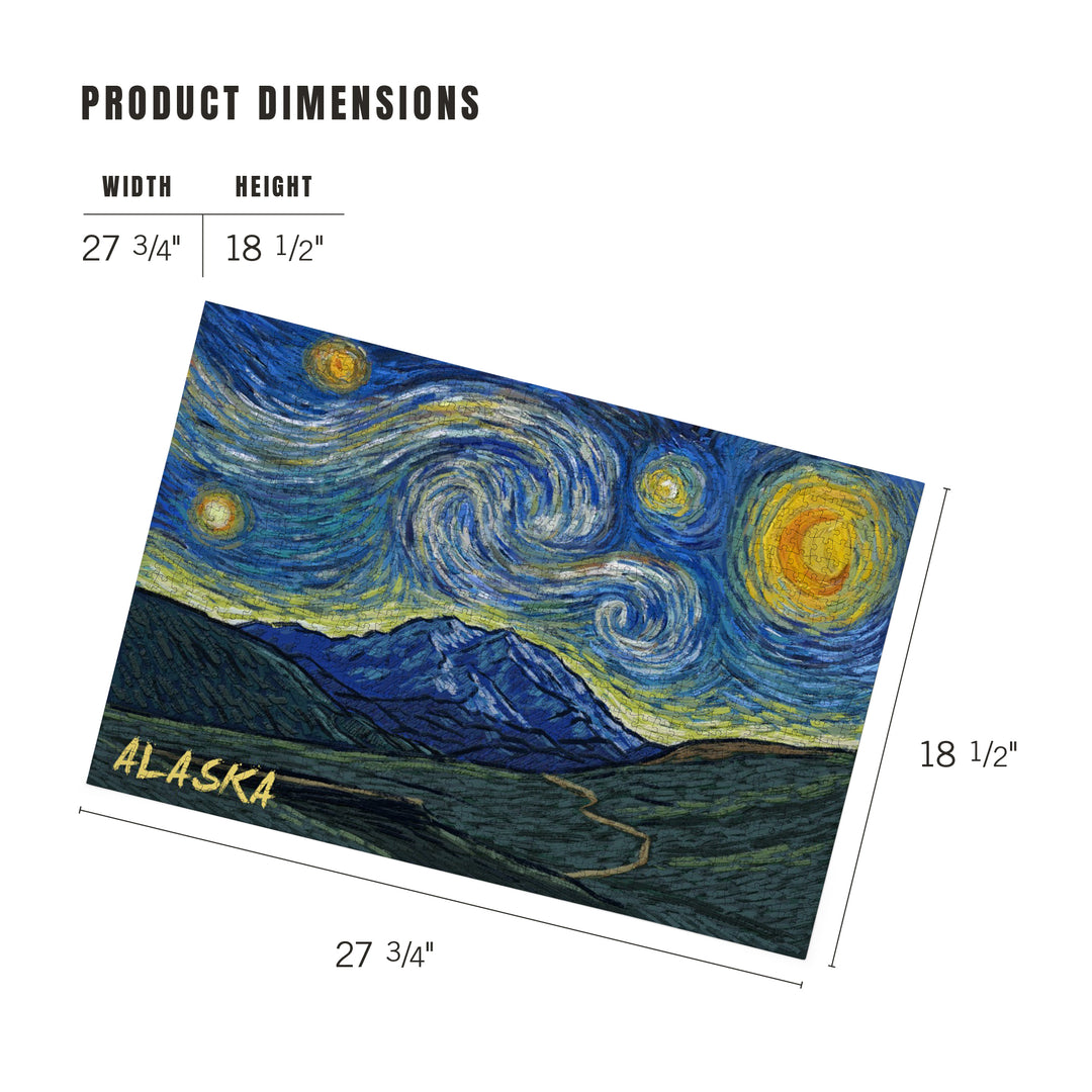 Alaska, Starry Night, Jigsaw Puzzle