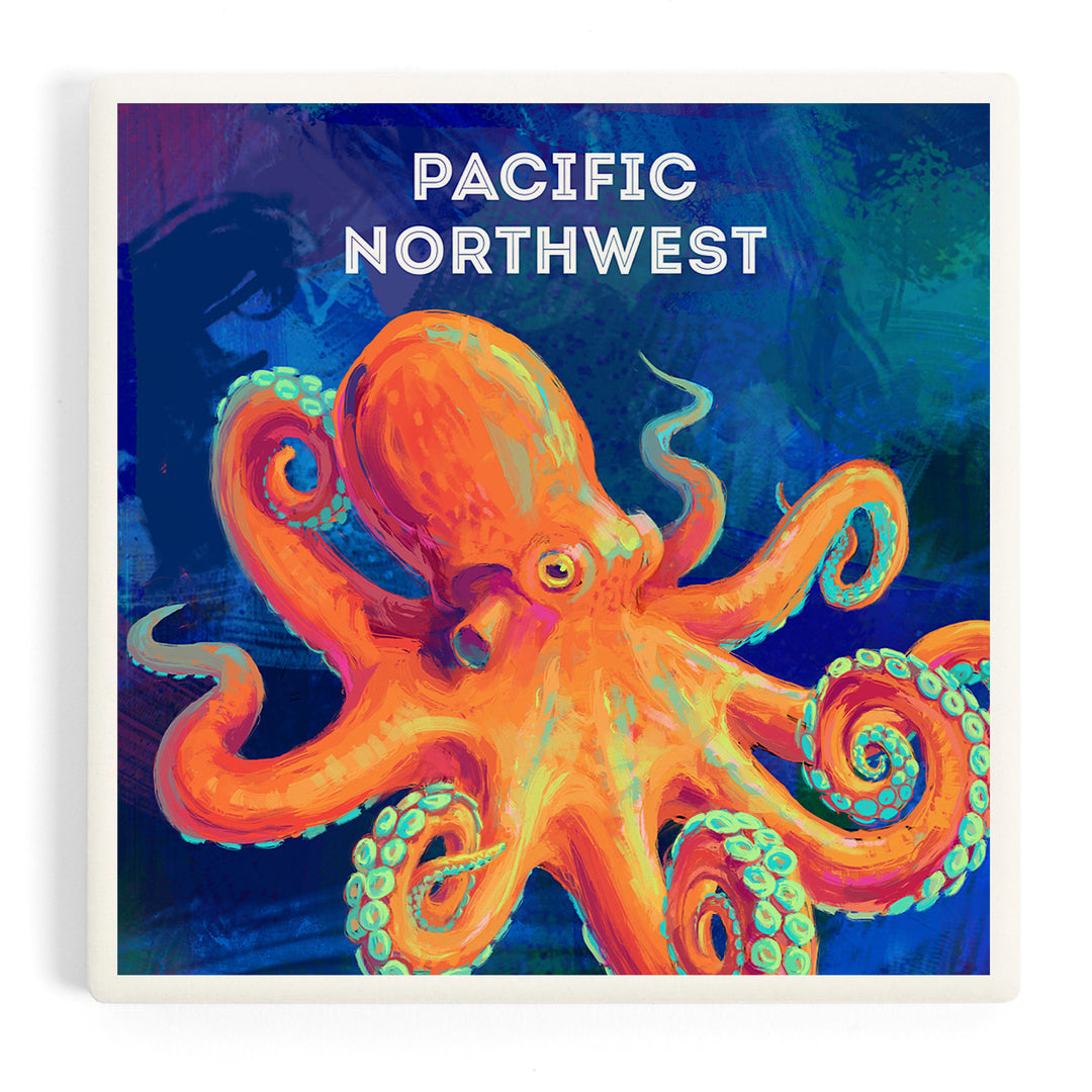 Pacific Northwest, Vivid, Octopus, Coasters